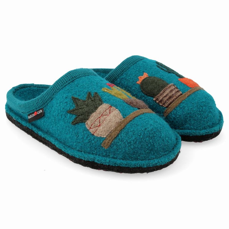 Novelty Papuče Haflinger Cactus Panske Modre | OHE8190UY