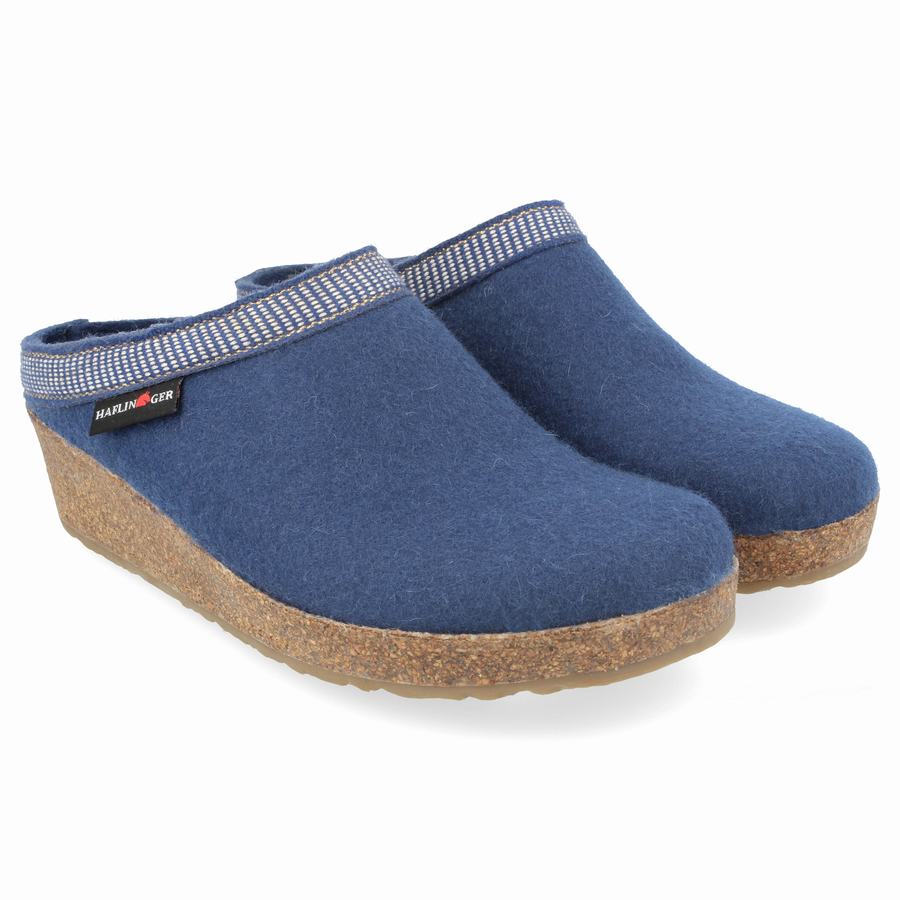 Clogsy Haflinger Belle Damske Modre | GSP8718MO