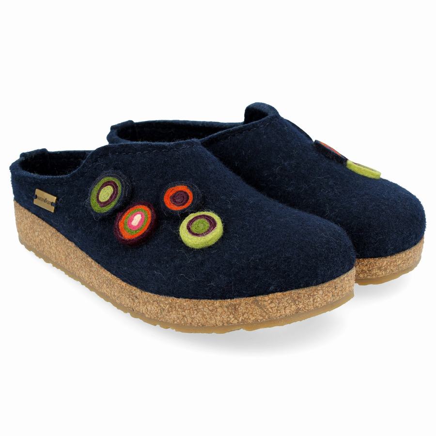 Clogsy Haflinger Chloe Damske Modre | JQY1339IW